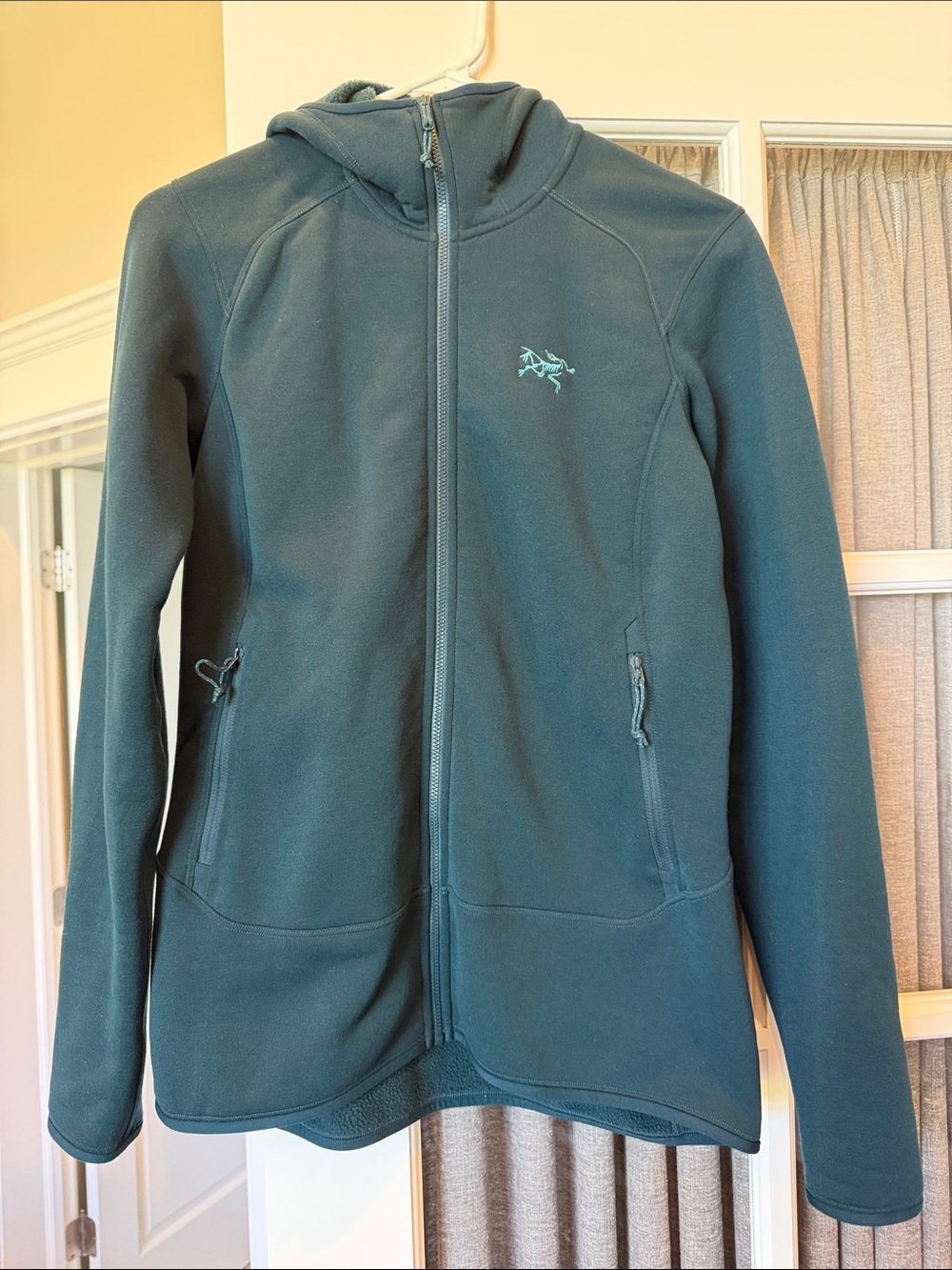Arc'teryx Women's Teal Hooded Fleece Utility Jacket